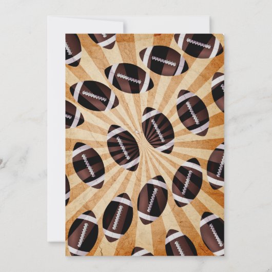 サッカーの誕生日パーティーへの招待 招待状 (裏面)