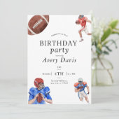 サッカーの誕生日パーティーへの招待 招待状 (スタンド正面)