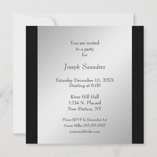 サッカーの誕生日パーティーへの招待 招待状 (裏面)