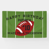 サッカーの誕生日パーティーパーソナライズされたバナー 横断幕 (横)