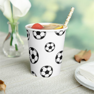 サッカーの誕生日パーティー用の紙コップ サッカーのお祝いに 紙コップ