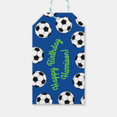 サッカーの誕生日パーティー ギフトタグ (正面)