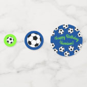 サッカーの誕生日パーティー コンフェッティ (正面)