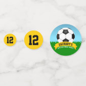 サッカーの誕生日パーティー コンフェッティ (正面)