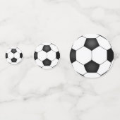 サッカーの誕生日パーティー コンフェッティ (裏面)