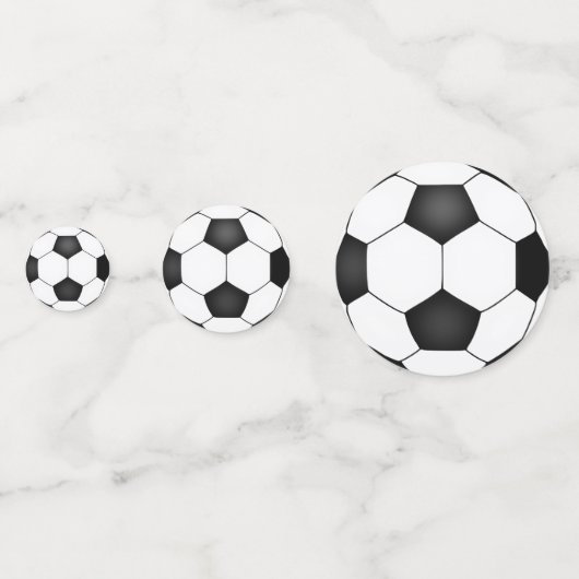 サッカーの誕生日パーティー コンフェッティ (裏面)