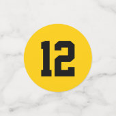 サッカーの誕生日パーティー コンフェッティ (スモール正面)