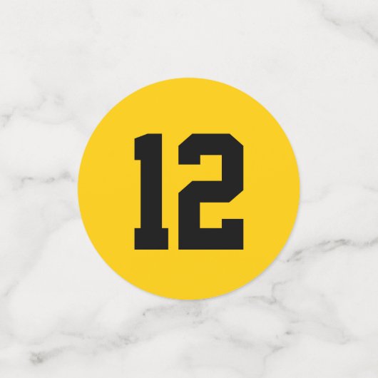 サッカーの誕生日パーティー コンフェッティ (スモール正面)