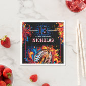 サッカーの誕生日パーティー スタンダードカクテルナプキン (インサイチュ)