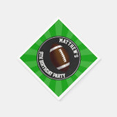 サッカーの誕生日パーティー スタンダードカクテルナプキン (角)