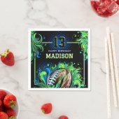 サッカーの誕生日パーティー スタンダードカクテルナプキン (インサイチュ)