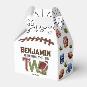 サッカーの誕生日パーティー フェイバーボックス (裏面サイド)