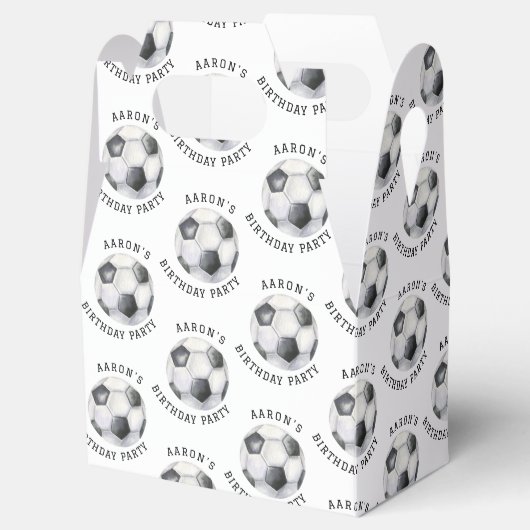 サッカーの誕生日パーティー フェイバーボックス (オープン)