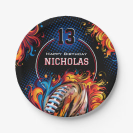 サッカーの誕生日パーティー ペーパープレート