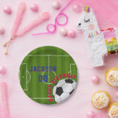 サッカーの誕生日パーティー ペーパープレート (パーティー)