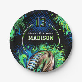 サッカーの誕生日パーティー ペーパープレート