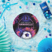 サッカーの誕生日パーティー ペーパープレート (パーティー)