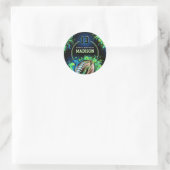 サッカーの誕生日パーティー ラウンドシール (バッグ)