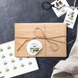 サッカーの誕生日パーティー ラウンドシール