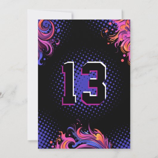 サッカーの誕生日パーティー 招待状 (裏面)