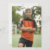 サッカーの誕生日パーティー 招待状 (裏面)