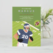 サッカーの誕生日パーティー 招待状 (スタンド正面)