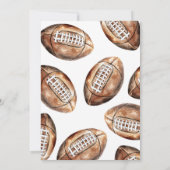 サッカーの誕生日パーティー 招待状 (裏面)