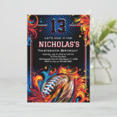 サッカーの誕生日パーティー 招待状 (スタンド正面)