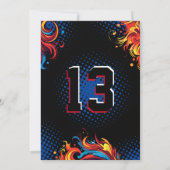 サッカーの誕生日パーティー 招待状 (裏面)