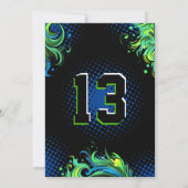 サッカーの誕生日パーティー 招待状 (裏面)