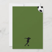 サッカーの誕生日パーティー 招待状 (裏面)