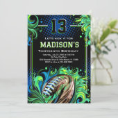 サッカーの誕生日パーティー 招待状 (スタンド正面)