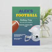 サッカーの誕生日パーティー 招待状 (スタンド正面)