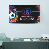 サッカーの誕生日パーティー 横断幕 (トレードショー)