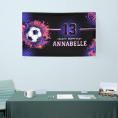 サッカーの誕生日パーティー 横断幕 (トレードショー)