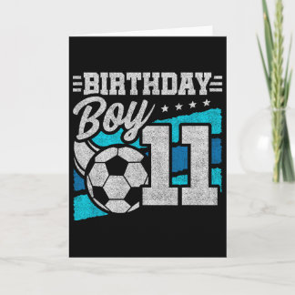 サッカーの誕生日パーティー - 11歳の男の子 - 11歳の誕生日 カード