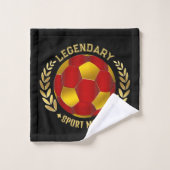 サッカーの誕生日プレゼント バスタオルセット (ウォッシュタオル)