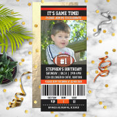 サッカーの誕生日写真テンプレート 招待状