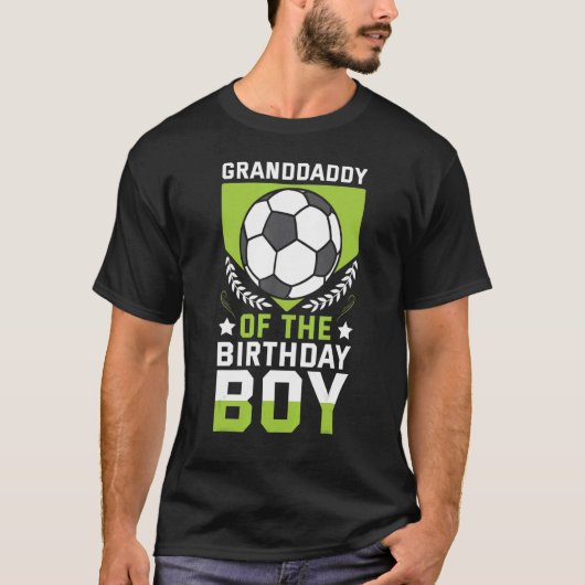 サッカーの誕生日少年の祖父 Tシャツ (正面)