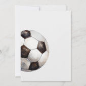 サッカーの誕生日招待状、男子サッカーパーティー 招待状 (裏面)