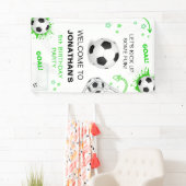 サッカーの誕生日背景 横断幕 (インサイチュ)