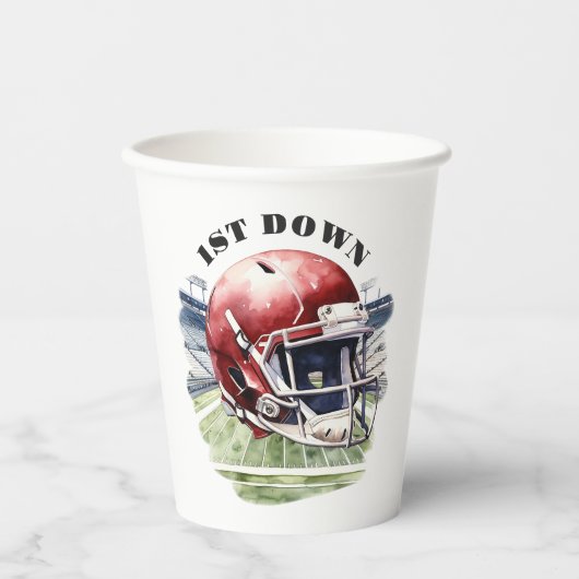 サッカーの誕生日1日 紙コップ (正面)