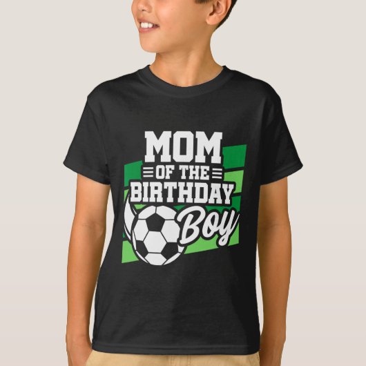 サッカーの誕生日 - お母さんの誕生日 - 少年サッカー誕生日 Tシャツ (正面)