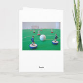 サッカーの誕生日 カード (裏面)