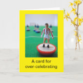 サッカーの誕生日 カード (黄色い花)