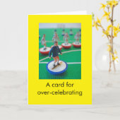 サッカーの誕生日 カード (黄色い花)