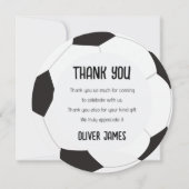 サッカーの誕生日 サンキューカード (正面)