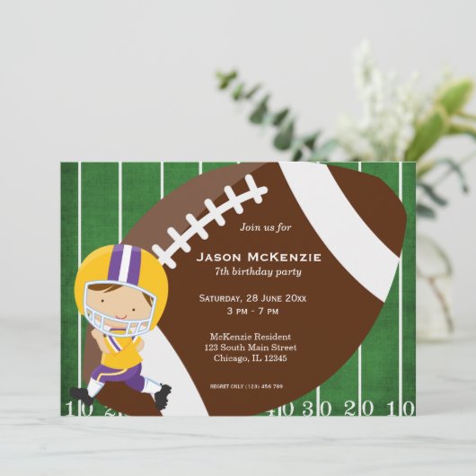 サッカーの誕生日 招待状 (スタンド正面)