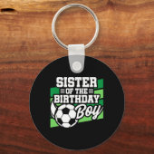 サッカーの誕生日 - 誕生日おめでとう妹 - 男子サッカー好き キーホルダー (正面)