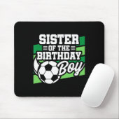 サッカーの誕生日 - 誕生日おめでとう妹 - 男子サッカー好き マウスパッド (マウス)